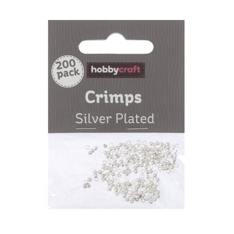 Silver Plated Crimps 2mm 200 Pack