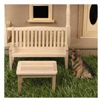 Doll&rsquo;s House Garden Bench