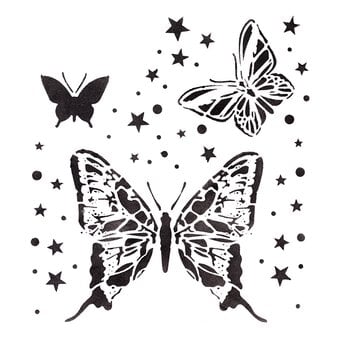 Magical Butterflies Stencil 21cm x 29cm image number 2