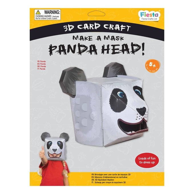 Make a 3D Panda Head Mask Kit image number 1