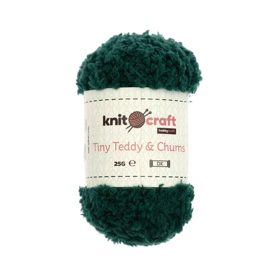 Knitcraft Dark Green Tiny Teddy & Chums 25g image number 1
