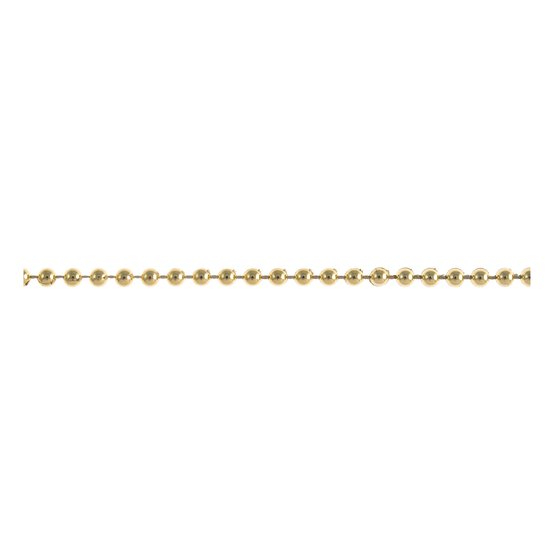 Gold 4mm Plain Pearl Beading by the Metre image number 1