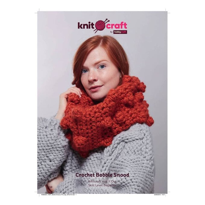 Knitcraft Crochet Bobble Snood Digital Pattern 0118 image number 1