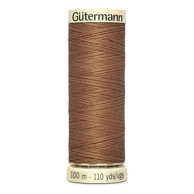 Gutermann Brown Sew All Thread 100m (842) image number 1