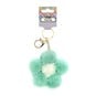 Green Pom Pom Flower Keyring image number 4