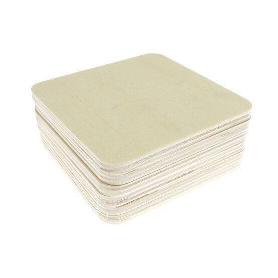 Square Wooden Coasters 6 Pack image number 1