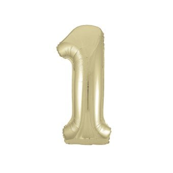 Giant Gold Foil Balloon Number 1
