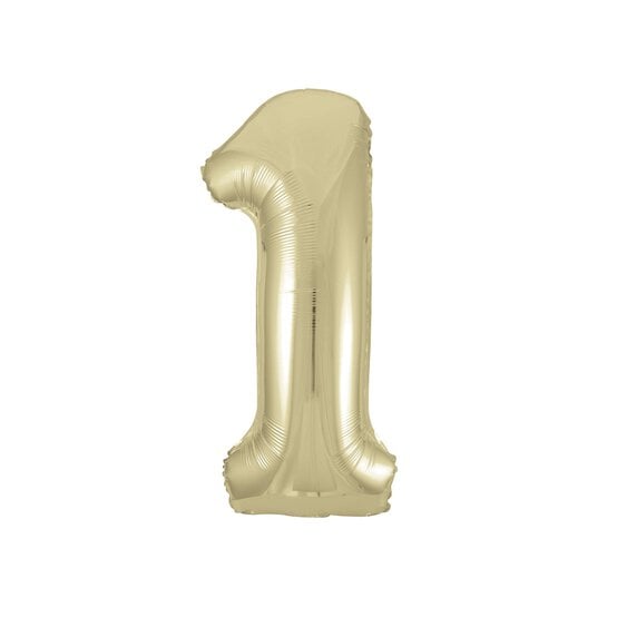 Giant Gold Foil Balloon Number 1 image number 2