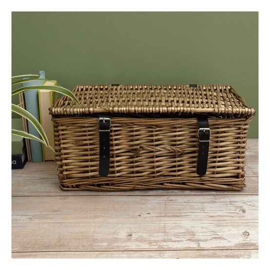 Wicker Hamper Basket 42cm x 28cm x 18cm image number 2