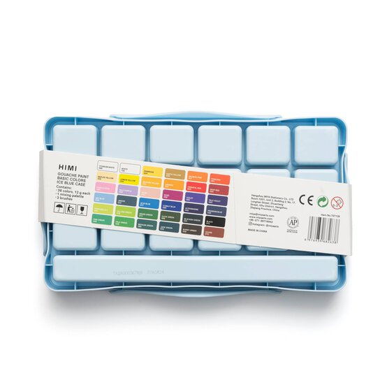HIMI Blue Twin Cups Gouache Set 12ml 36 Pack image number 7
