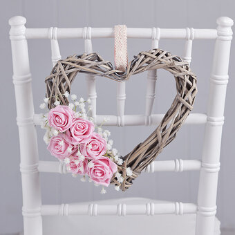 How to Make a Floral Wicker Heart