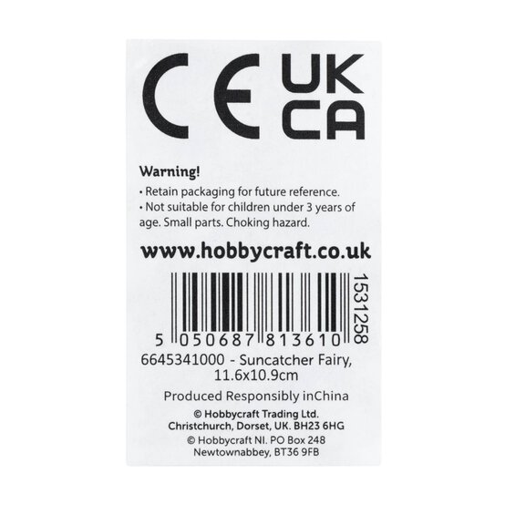 Fairy Plastic Suncatcher image number 7