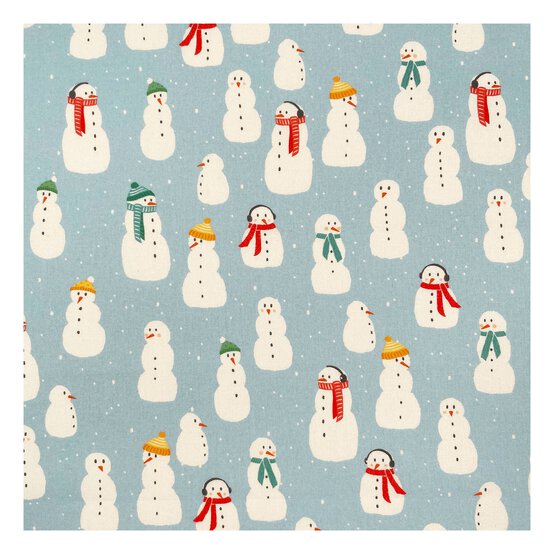 Snowman Cotton Fabric by the Metre image number 2