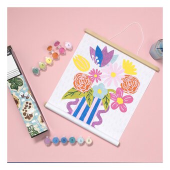Bright Floral Paint by Numbers Canvas Roll