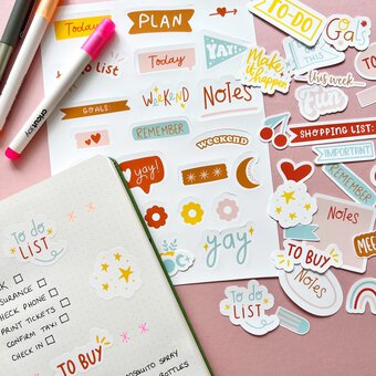 Cricut: How to Make Bright Planner Stickers