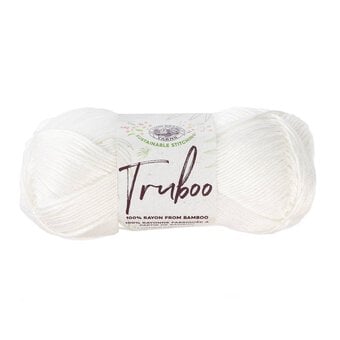 Lion Brand White Truboo Yarn 100g