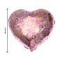 Large Pink Marble Foil Heart Balloon image number 2