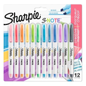 Sharpie S-Note Marker Pens 12 Pack