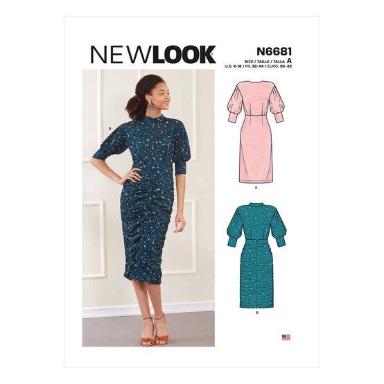 New Look Women's Dress Sewing Pattern N6681 (4-16) image number 1
