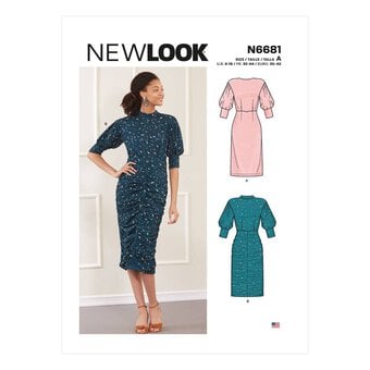 New Look Women's Dress Sewing Pattern N6681 (4-16)