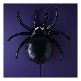 Large Black Spider Foil Balloon