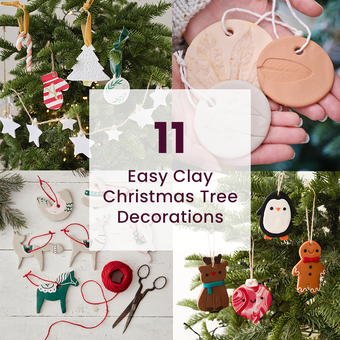 11 Easy Clay Christmas Tree Decorations