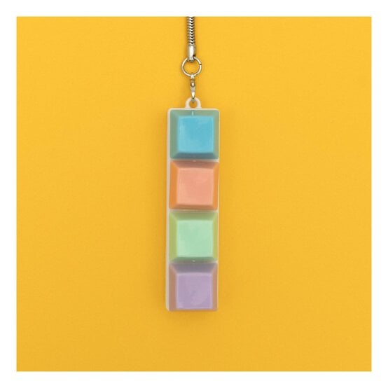 Pastel Long Keyboard Fidget Keyring image number 2