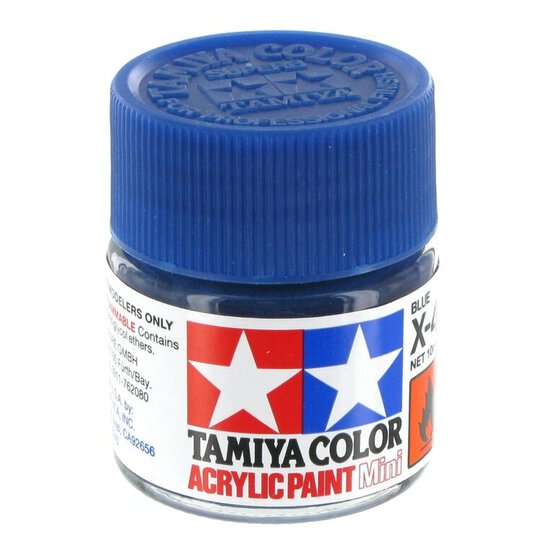 Tamiya Colour Acrylic Paint X-4 Blue 10ml image number 1