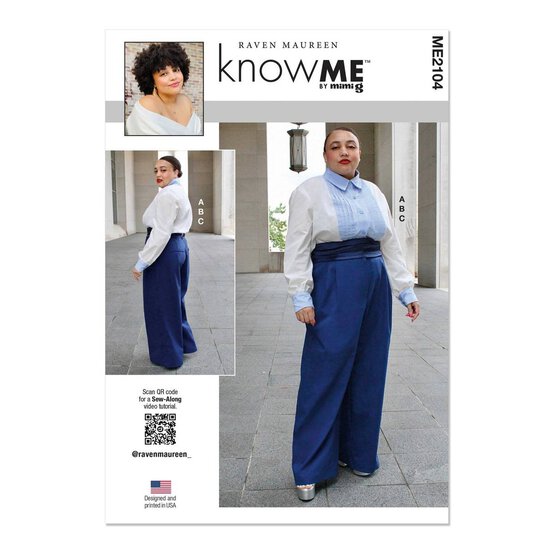 Know Me Women's Shirt and Trousers  Sewing Pattern ME2104 (Y5 18-26) image number 1