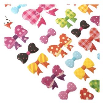Ribbon Bow Puffy Stickers image number 3