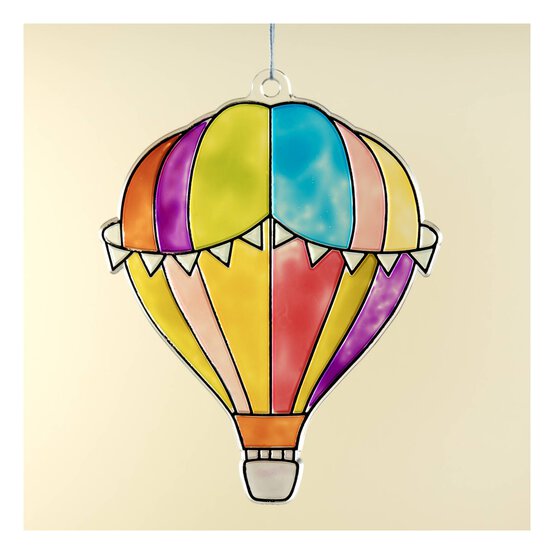 Hot Air Balloon Suncatcher Plastic Suncatcher image number 5