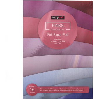 Pink Foil Paper Pad A4 16 Sheets image number 3