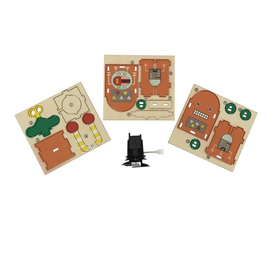 Wind-Up Wooden Robot Red Ross image number 3