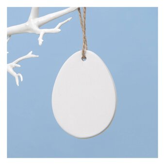 Hanging Ceramic Egg Decoration 8cm