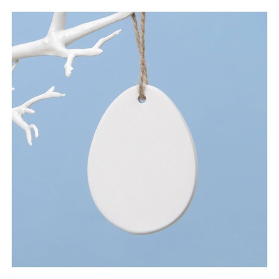 Hanging Ceramic Egg Decoration 8cm image number 1