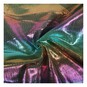 Green Rainbow Foil Fabric by the Metre image number 1