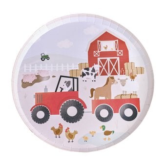 Ginger Ray Farm Animal Paper Plates 8 Pack image number 2