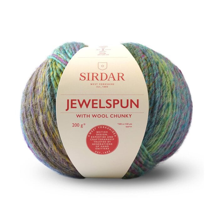 Sirdar Emerald Shore Jewelspun with Wool Chunky Yarn 200g image number 1