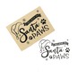 Santa Paws Wooden Stamp 5cm x 7cm image number 1