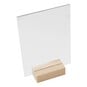 Clear Rectangle Acrylic Table Sign 20cm image number 3