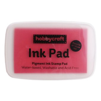 Ink Pad - Rose Pink Oil-Based Fabric Ink Pad