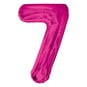 Extra Large Pink Foil 7 Balloon image number 1
