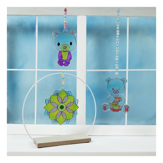 Flower Mandala Plastic Suncatcher image number 5