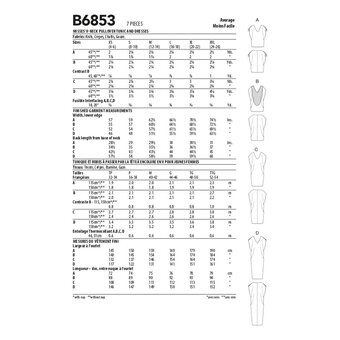 Butterick Women's Tunic and Dress Sewing Pattern B6853 (Y XSM-MED)