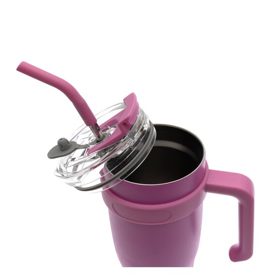 Large Bright Pink Travel Cup image number 4