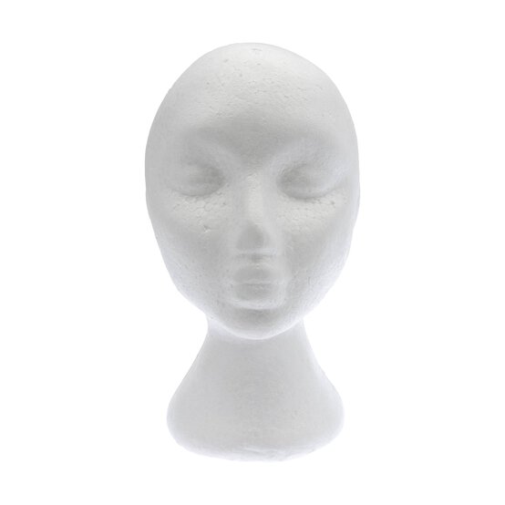 Polystyrene Female Head 27.5cm image number 3