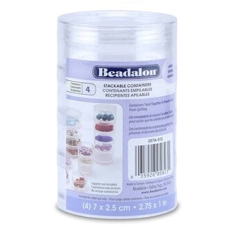Beadalon Large Stackable Containers 4 Pack