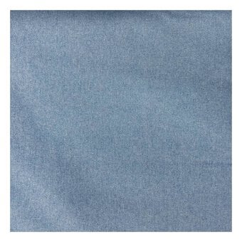 Blue Chambray Cotton Fabric by the Metre image number 2