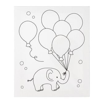 Elephant Colour-in Canvas image number 2