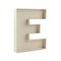 Wooden Fillable Letter E 22cm image number 1